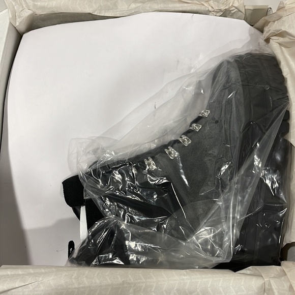 Marc Fisher Plune Lace-Up Combat Boots in Medium Gray - Picture 7 of 7